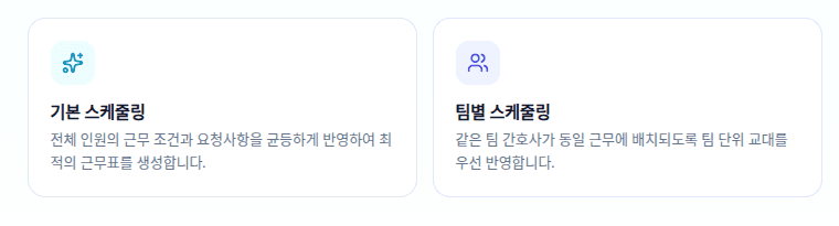 8단계: 스케줄 생성